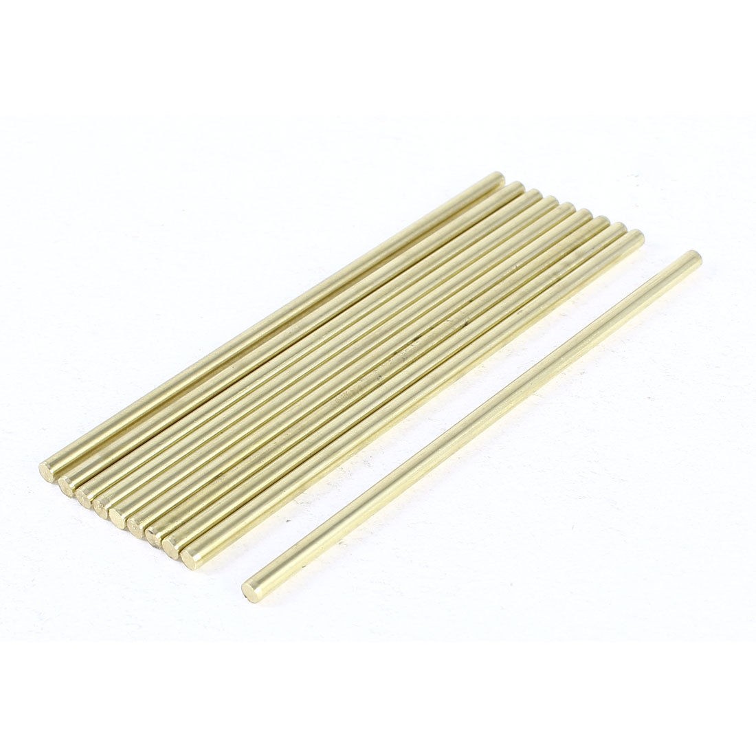 10 Pcs Car Model Toy DIY Brass Rod Axles Drill Rod Bar 3mm x 90mm