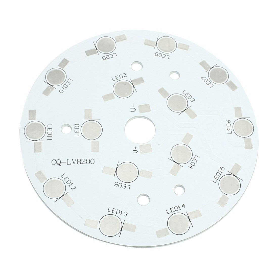 90mm Dia Round Aluminum Base Plate DIY PCB for 15pcs x 1W/3W High Power LEDs