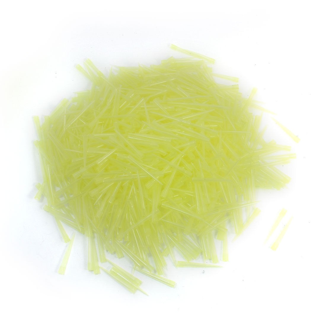 1000Pcs Yellow PP Laboratory Liquid Pipette Tips 100 Microliter