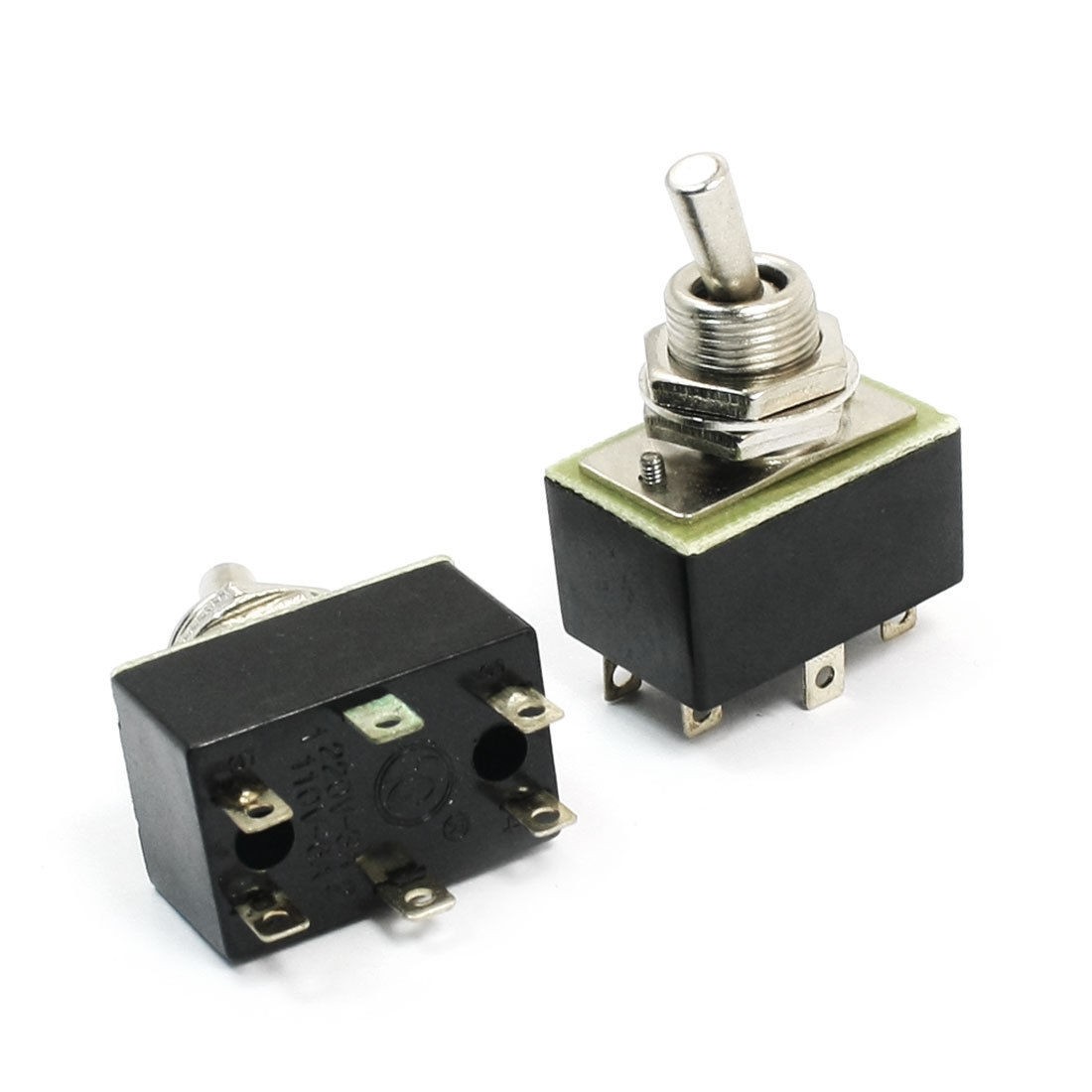 Panel Mount ON/OFF DPDT Rocker Type Toggle Switch AC 220V 3A KN3A 2X2 4pcs