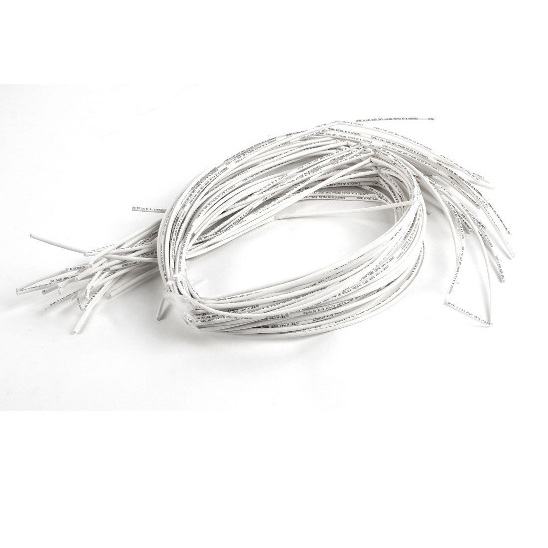 Ratio 2:1 White Polyolefin 2mm Dia Heat Shrink Shrinkable Tube 1M 27 Pcs