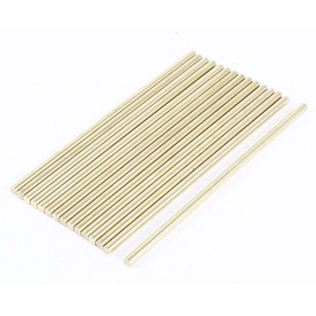 15 Pcs Car Model Toy DIY Brass Rod Axles Drill Rod Bar 3mm x 90mm