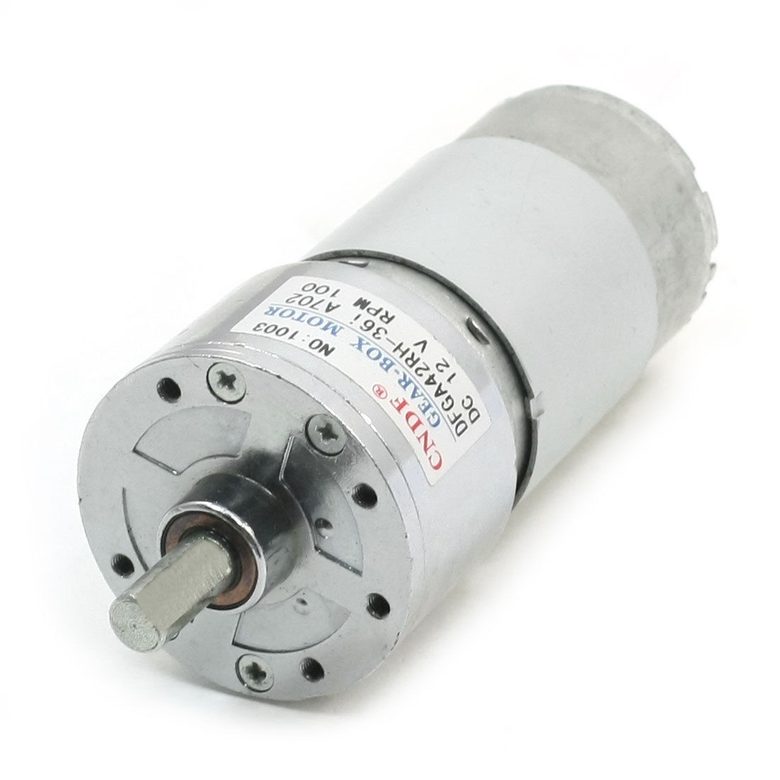 DFGA42RH DC12V 100RPM 15x7mm Shaft Gearbox Magnetic Electric Motor