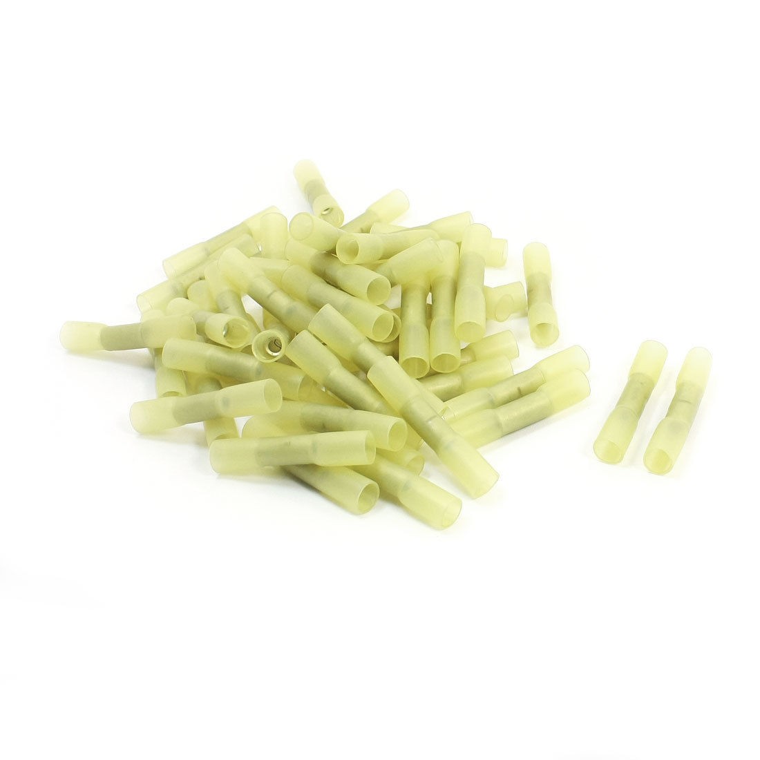 BHT5 12 10AWG Yellow Insulated Connector Electrical Crimp Terminals 50 Pcs