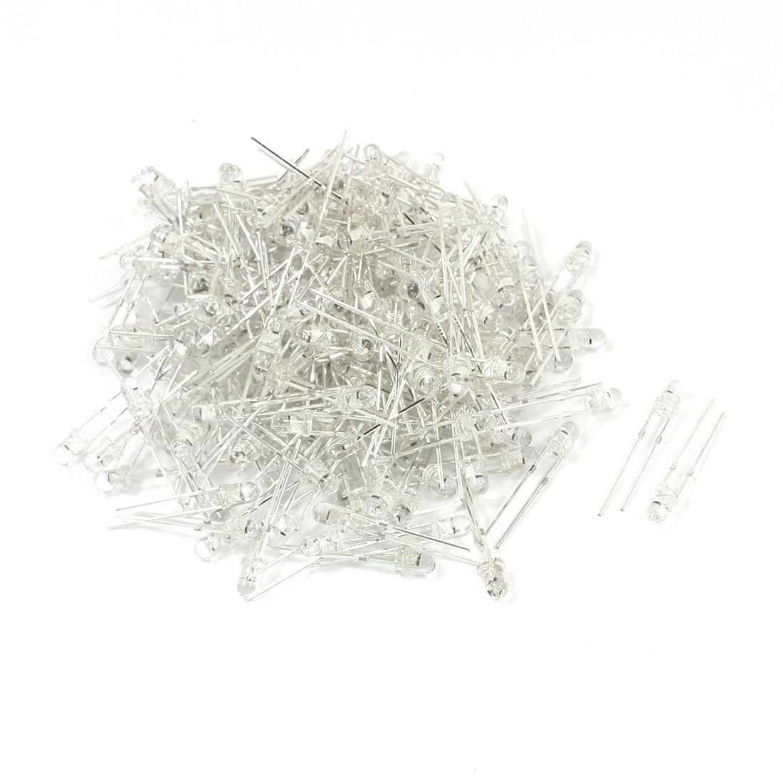 200 Pcs DC 1.8-2.2V Multicolor LED Bulb Light Emitting Diodes 3mm Diameter