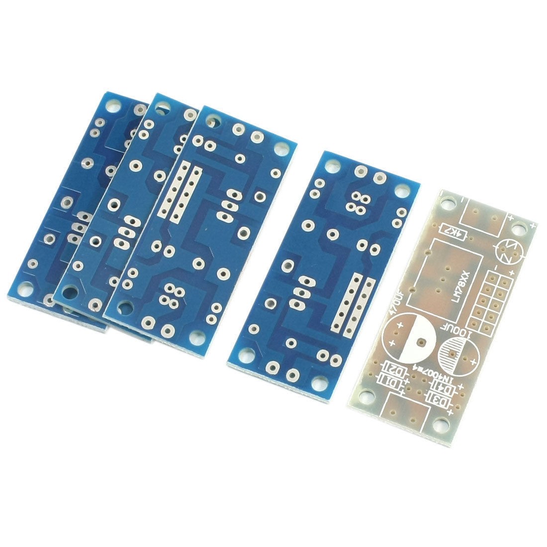 5Pcs Single Side 3-Terminal Voltage Regulator PCB Board for 78xx Series IC