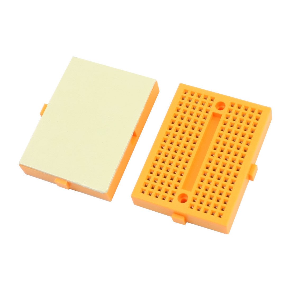 2pcs Yellow 170 Tie Point PCB Prototype Solderless Breadboard 45x35x 8mm SYB-170