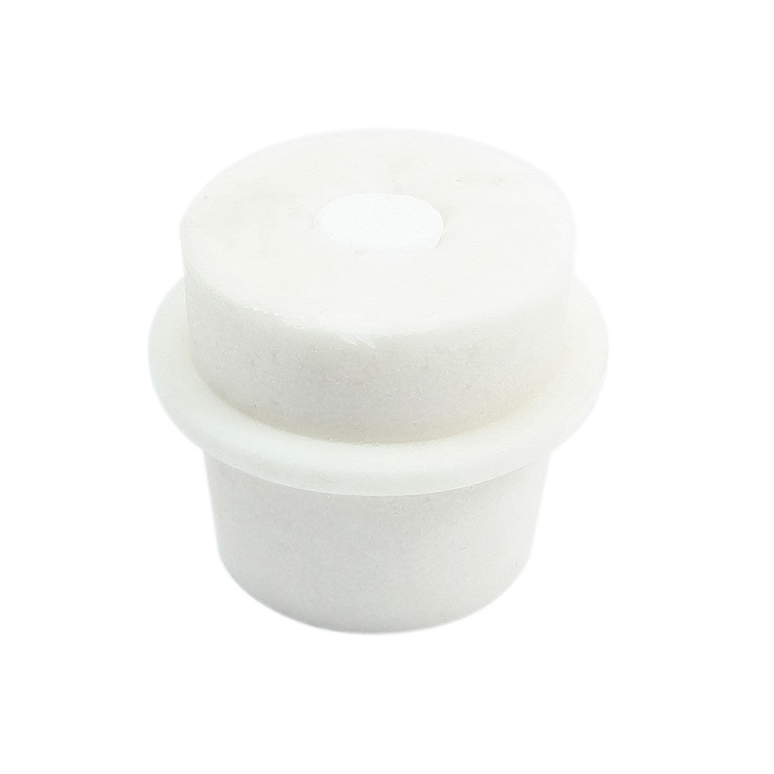 33mm-38mm 23mm Hole Dia Conical Flask Silicone Stopper Plug Beige