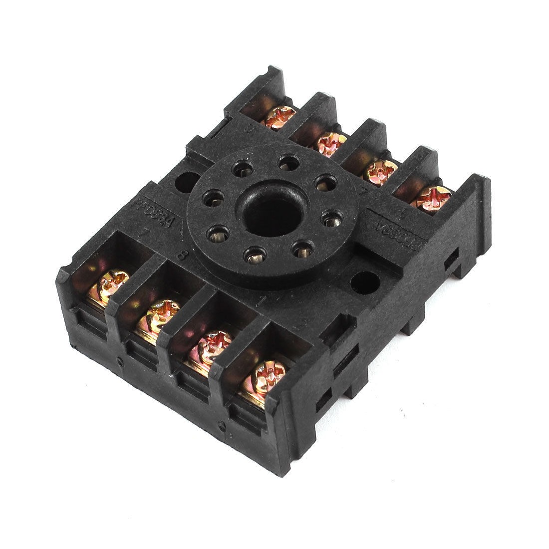 Black PF083A 8Pins 8P DIN Rail Mount Relay Socket Base for JTX-2C