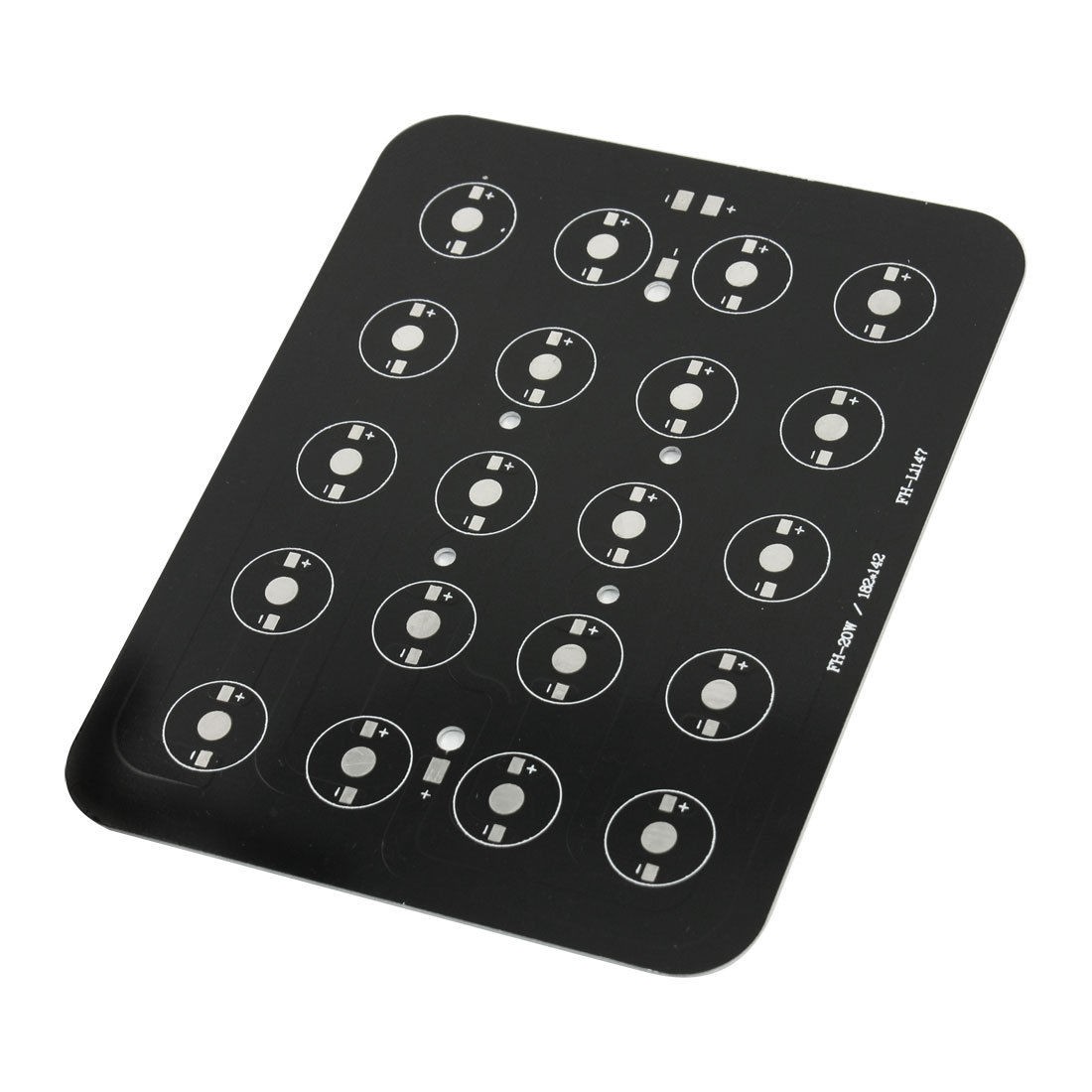 High Power 20 x 1W 3W 5W LED Aluminum Base Plate 182mm x 142mm