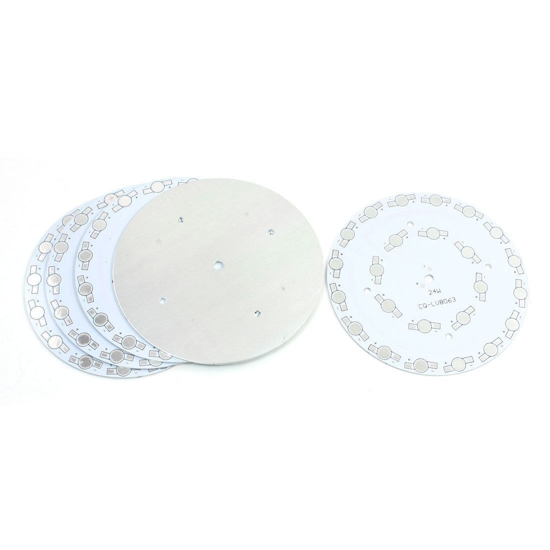 5Pcs 118mm Circle Aluminum PCB Circuit Board for 24 x 1W 3W LED in Series
