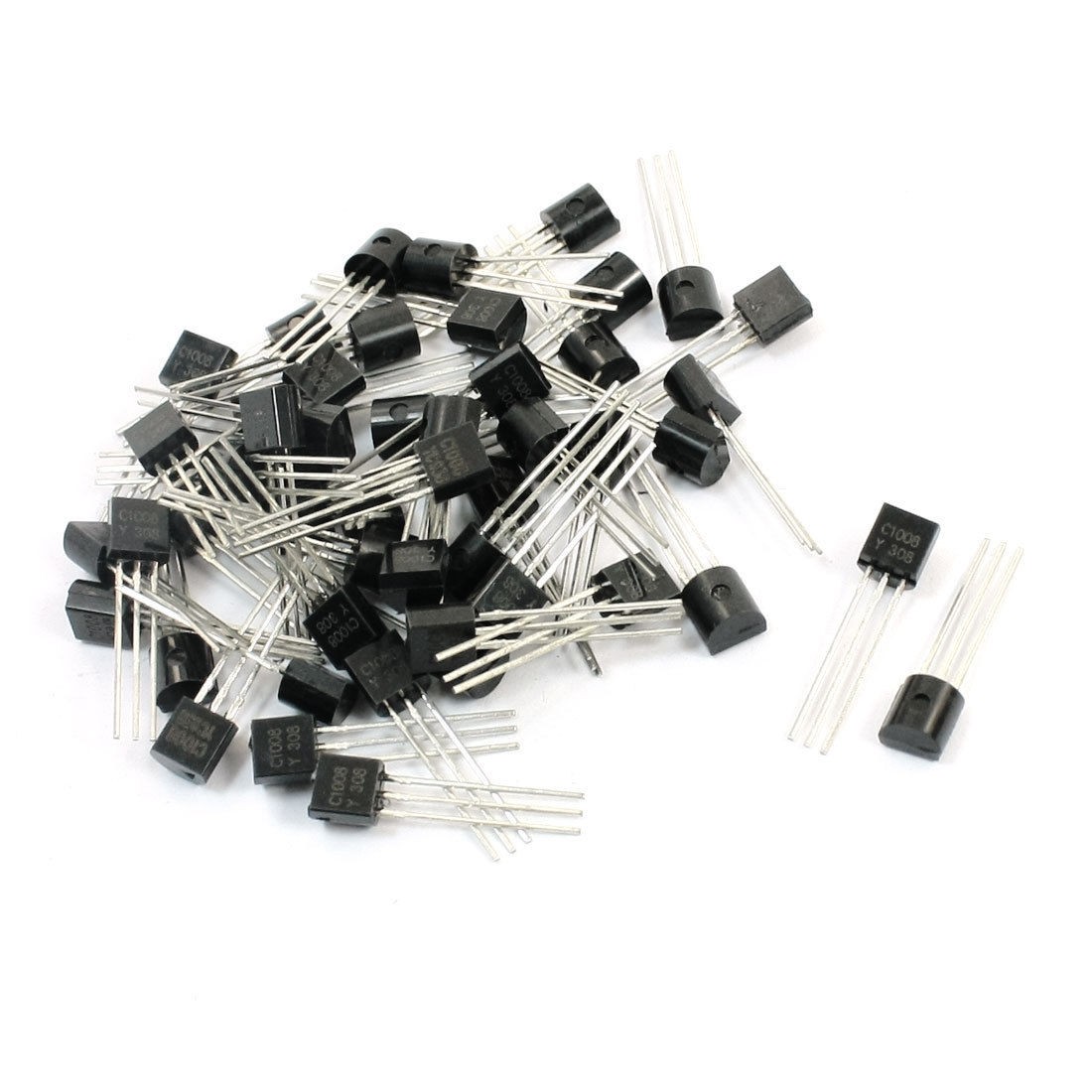 50pcs General Propose C1008 80V 700mA TO-92 Package PNP Transistor