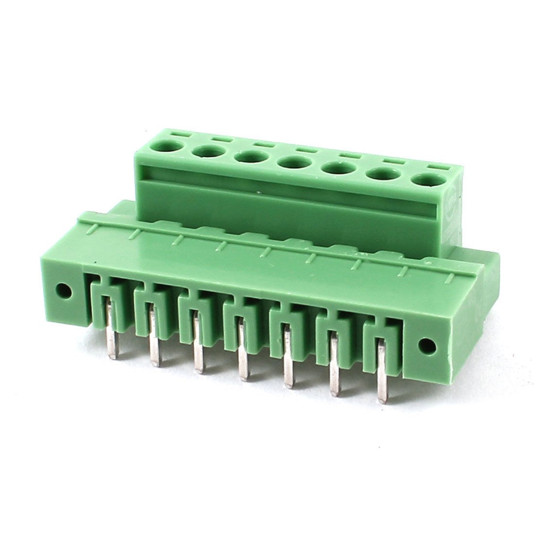 7 Pin 5.08mm Pitch 300V 10A Screw Pluggable Terminal Block Connector Pair