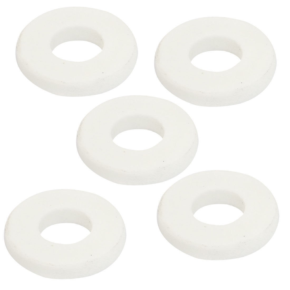 Round 26x11x4.6mm Ceramic Insulation Protection Washer White 5pcs