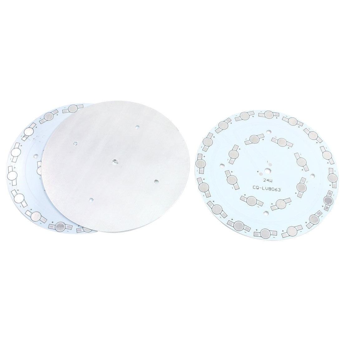 3Pcs 118mm Circle Aluminum PCB Circuit Board for 24 x 1W 3W LED in Series