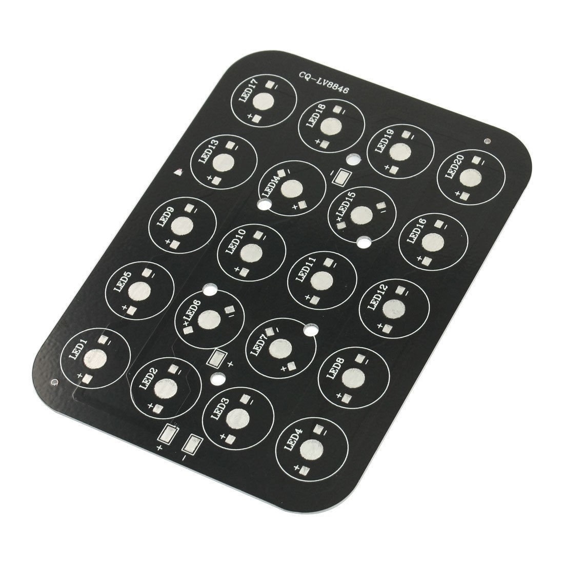 14.5cm x 10.5cm Aluminum PCB Circuit Board for 1W/3W/5W High Power 20LEDs Light