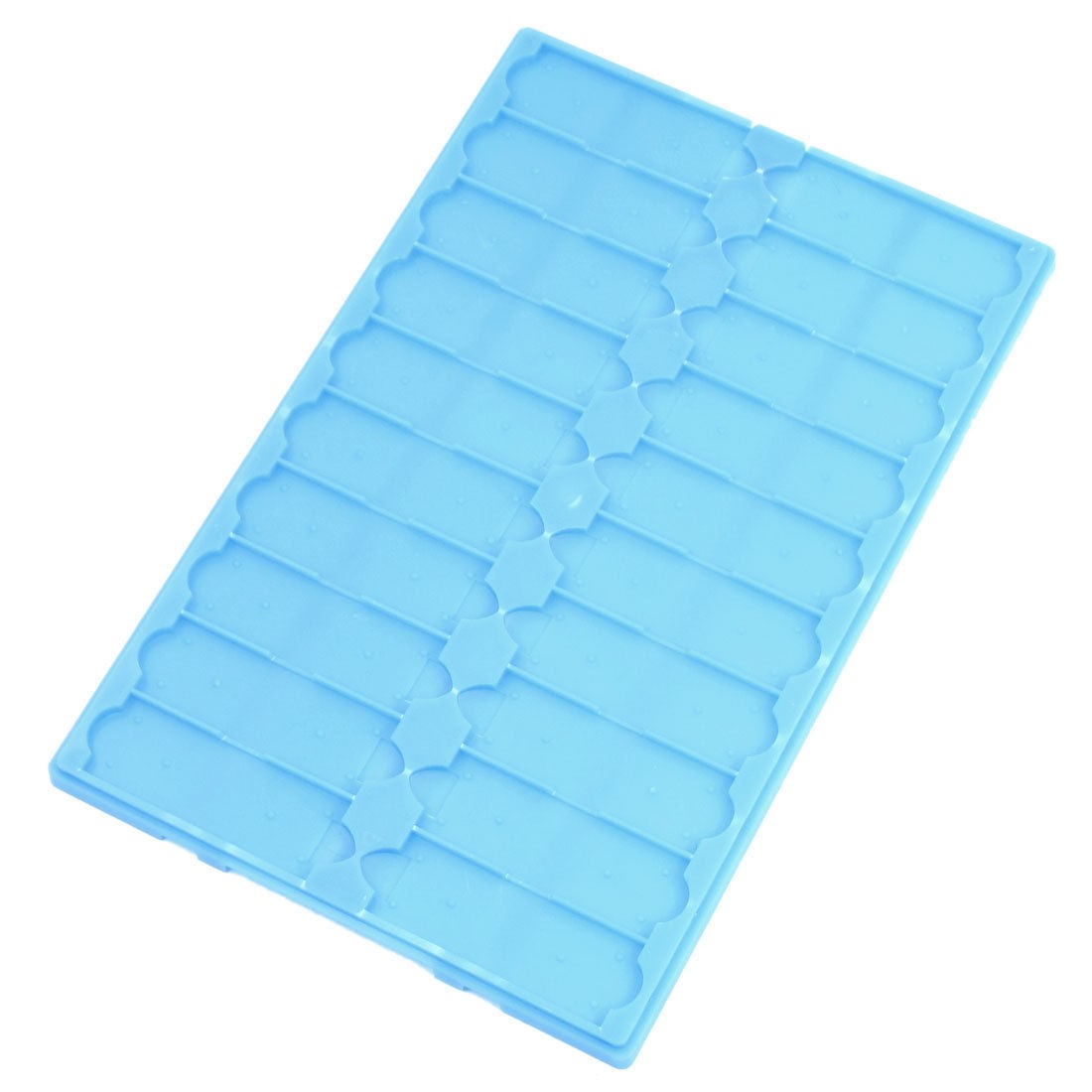 Blue Plastic Microscope Glass Storing Organizer Slide Box for 20 Slides