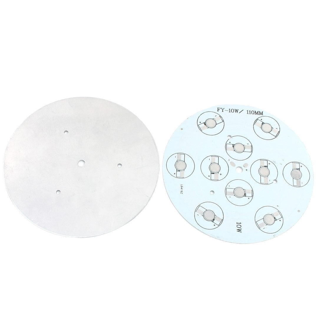 2Pcs 110mm Circle Aluminum PCB Circuit Board for 10 x 1W 3W LED in Series