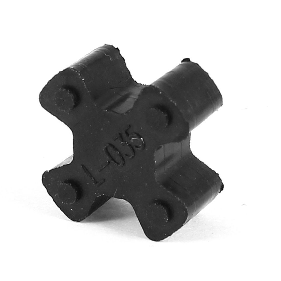 Black 15mm Diameter 4 Petals PU Coupling Shaft Center Spider Coupler Damper