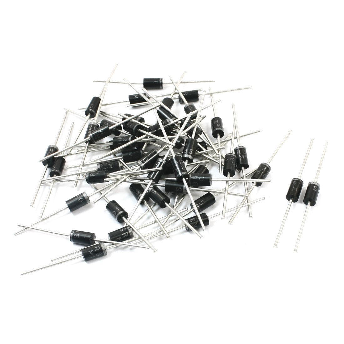 5mm x 9mm Cylindrical Schottky Barrier Rectifier Diodes 40V 3A SR340 50Pcs