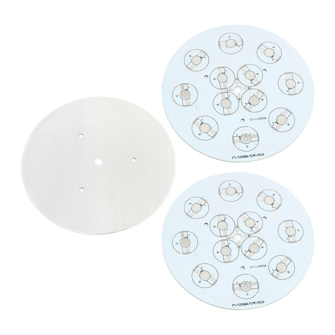 3Pcs 120mm Circle Aluminum PCB Circuit Board for 12 x 1W 3W 5W LED in Series