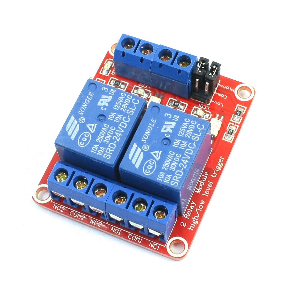 DC 24V 2-Channel 2CH Optical Isolation Relay Module Control Board