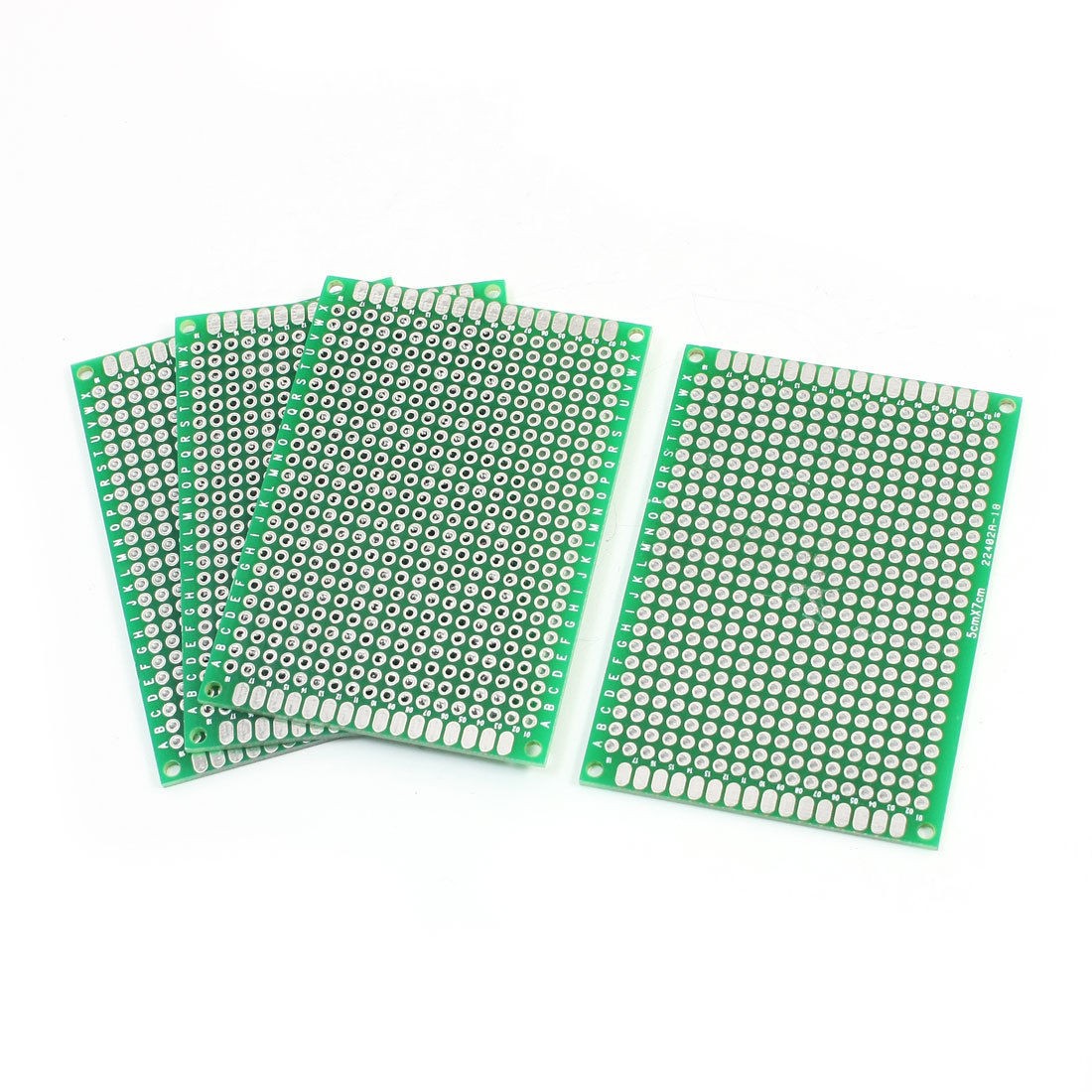 7cm x 5cm Dual Side Solderable Prototype Universal PCB Circuit Board 2pcs