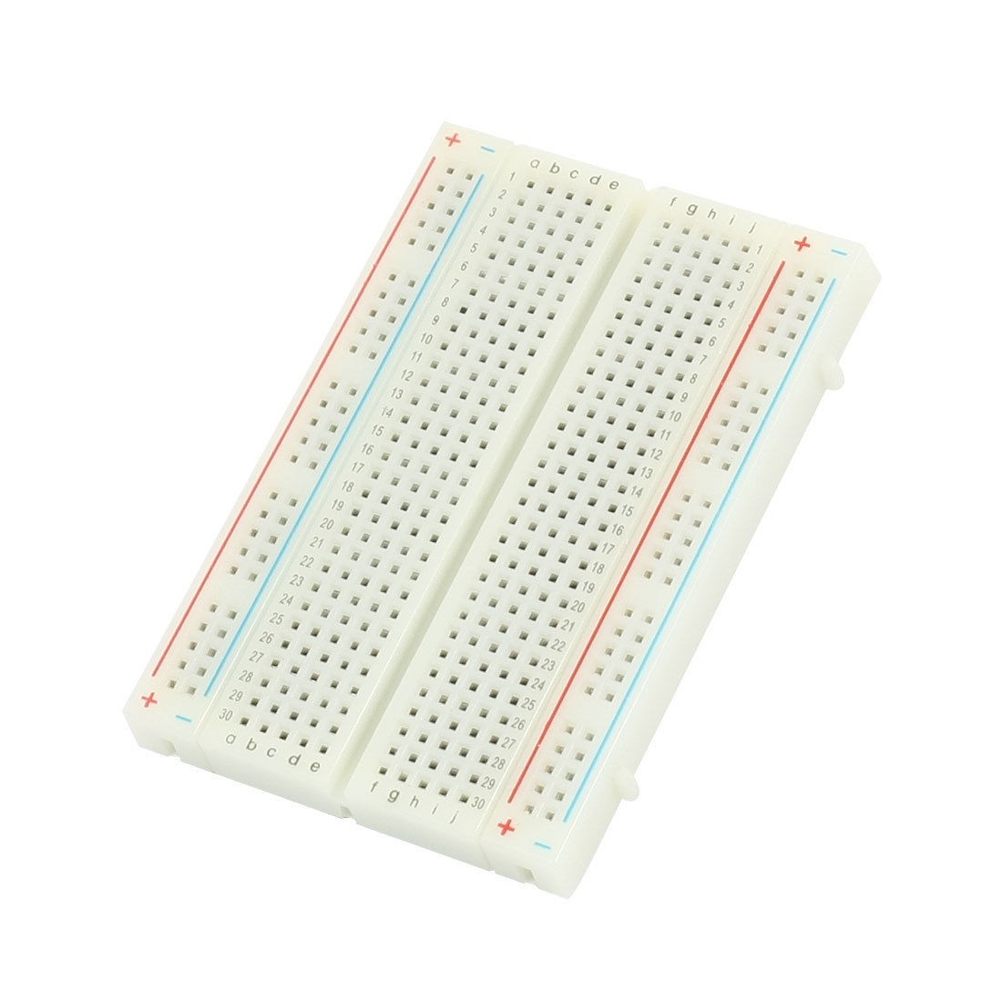 White 400 Tie Point PCB Board Test Prototype Solderless Breadboard 85x55x8mm