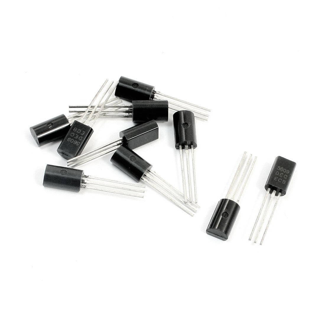 10Pcs PCB Board 5609 20V 1A Through Hole TO-92L NPN Transistors