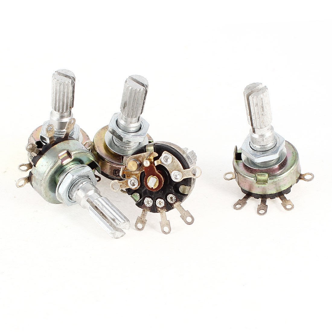 5 Pcs A20K 20K Ohm 5 Pin Terminals Single Linear Rotary Taper Potentiometers