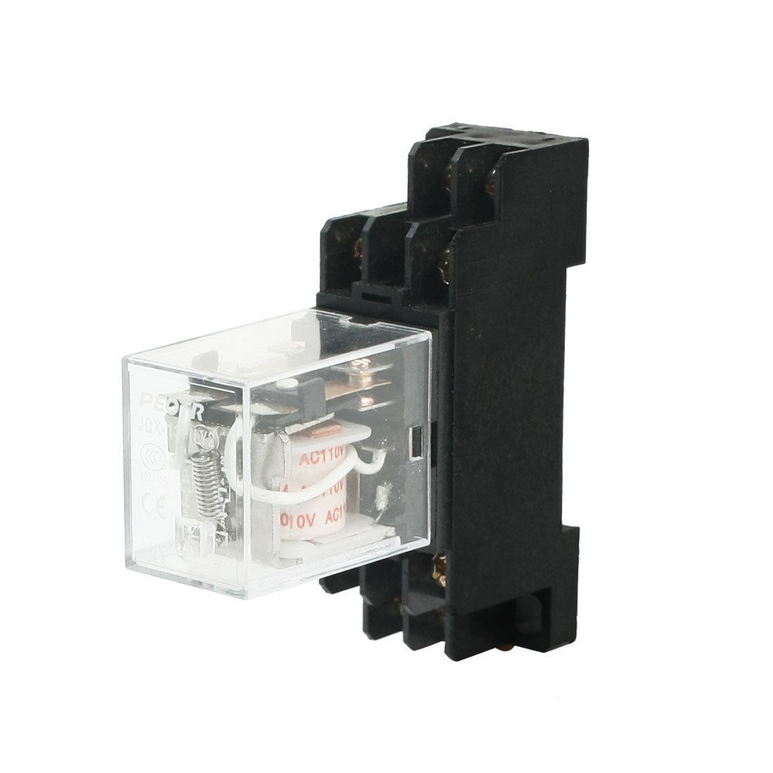 Repairing JQX-13F AC 110V Coil 8 Pin 2NO 2NC Power Relay w PTF08A Base Socket