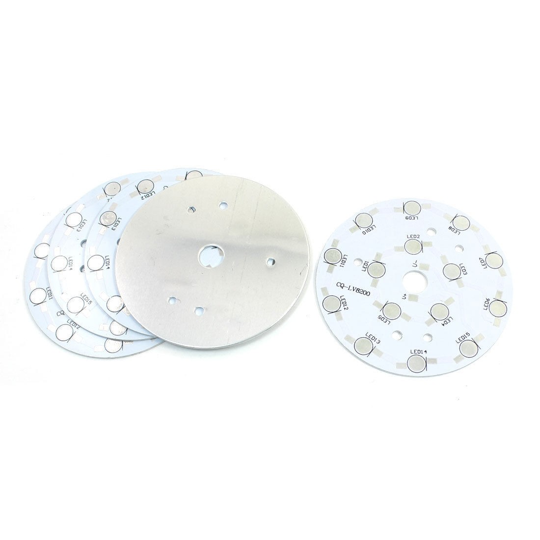 5Pcs 90mm Circle Aluminum PCB Circuit Board for 15 x 1W 3W LED in Series