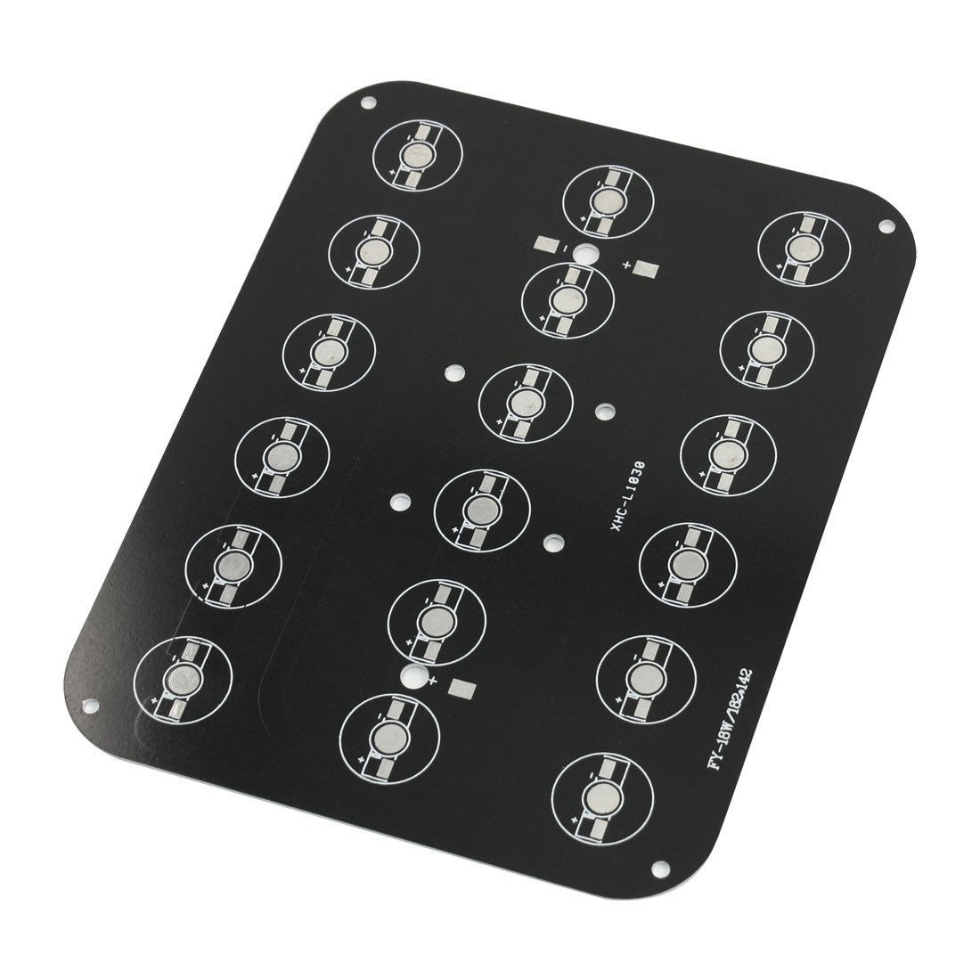 High Power 18 x 1W 3W 5W LED Aluminum Base Board 182mm x 142mm