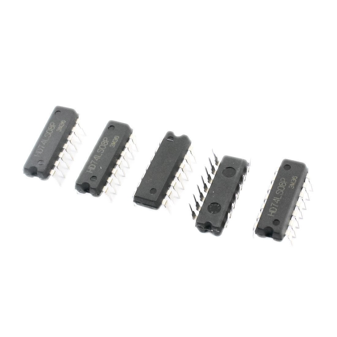 5Pcs 74LS08 DIP 14 Pins Quadruple 2-Input Positive AND Gates Semiconductor