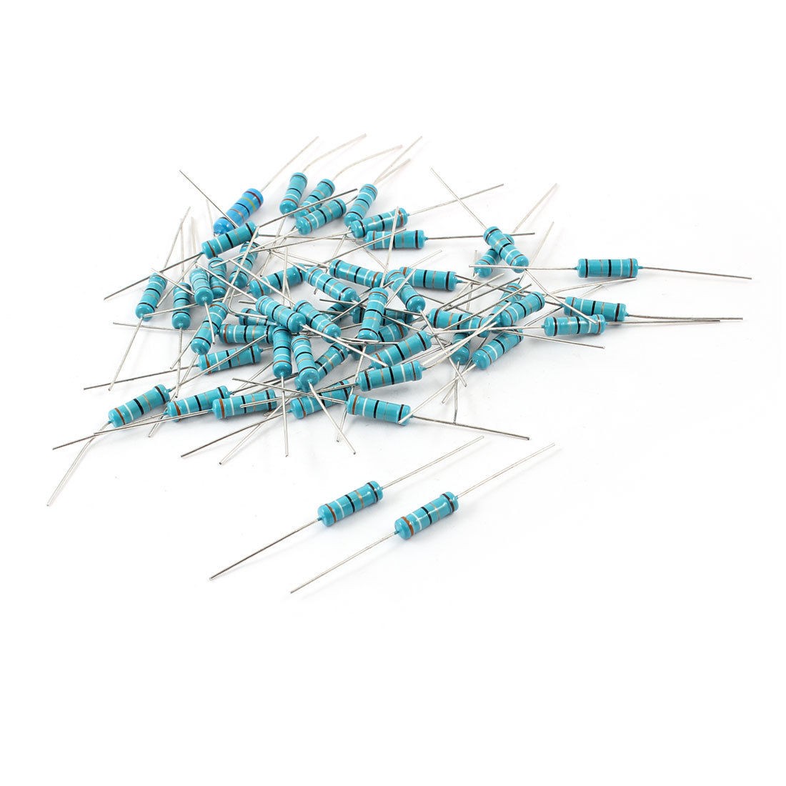 50Pcs 2W 1% Tolerance 39K Ohm Axial Lead Flameproof Metal Oxide Film Resistor
