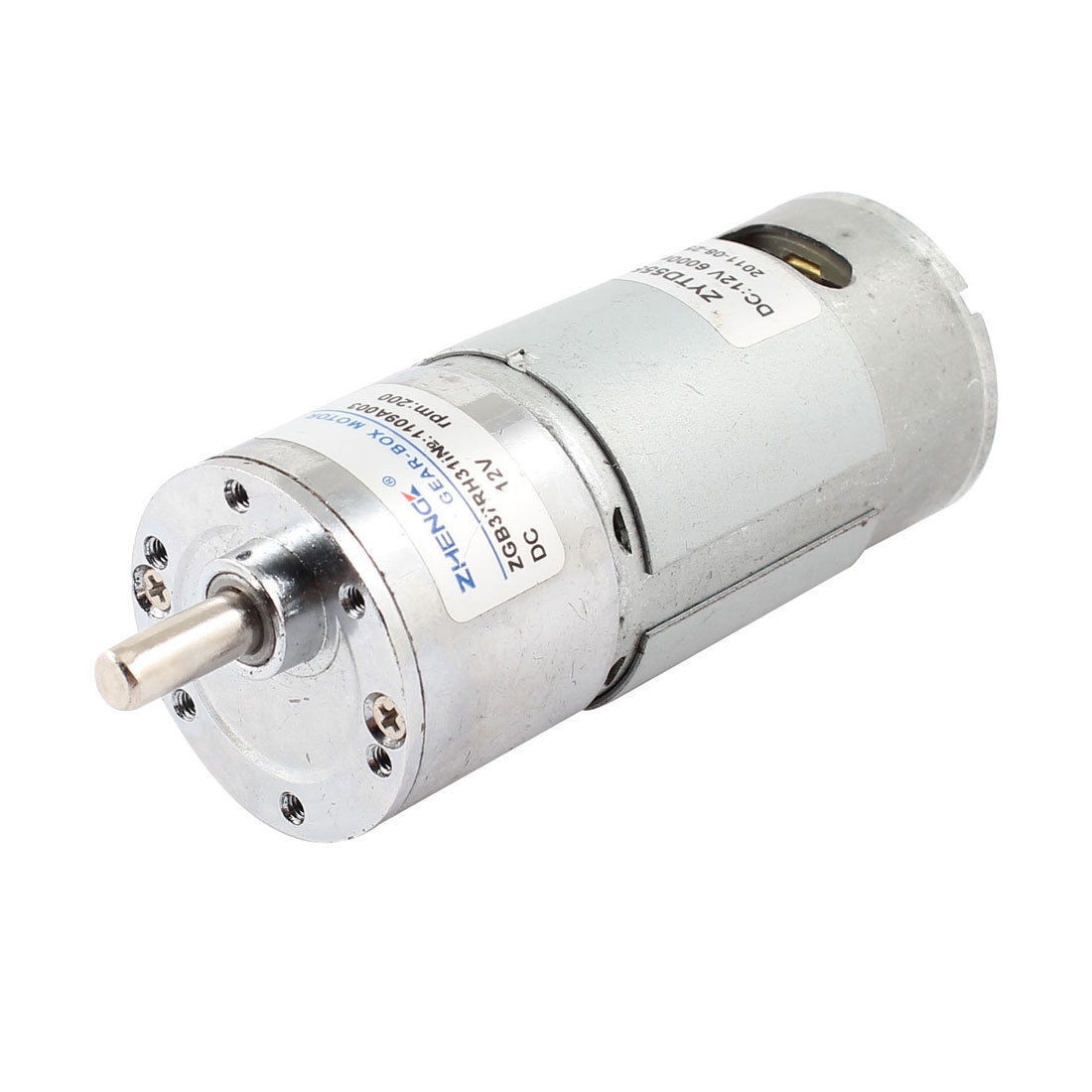 DC 12V 200RPM Output 2 Pin Connector Magnetic Geared Box Speed Reduce Motor