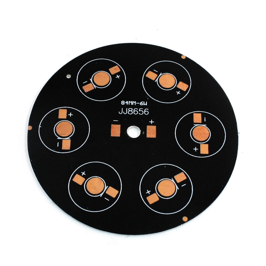 Aluminum PCB Round Circuit Board 84mm Dia for 6x1W/3W/5W LED Lamp