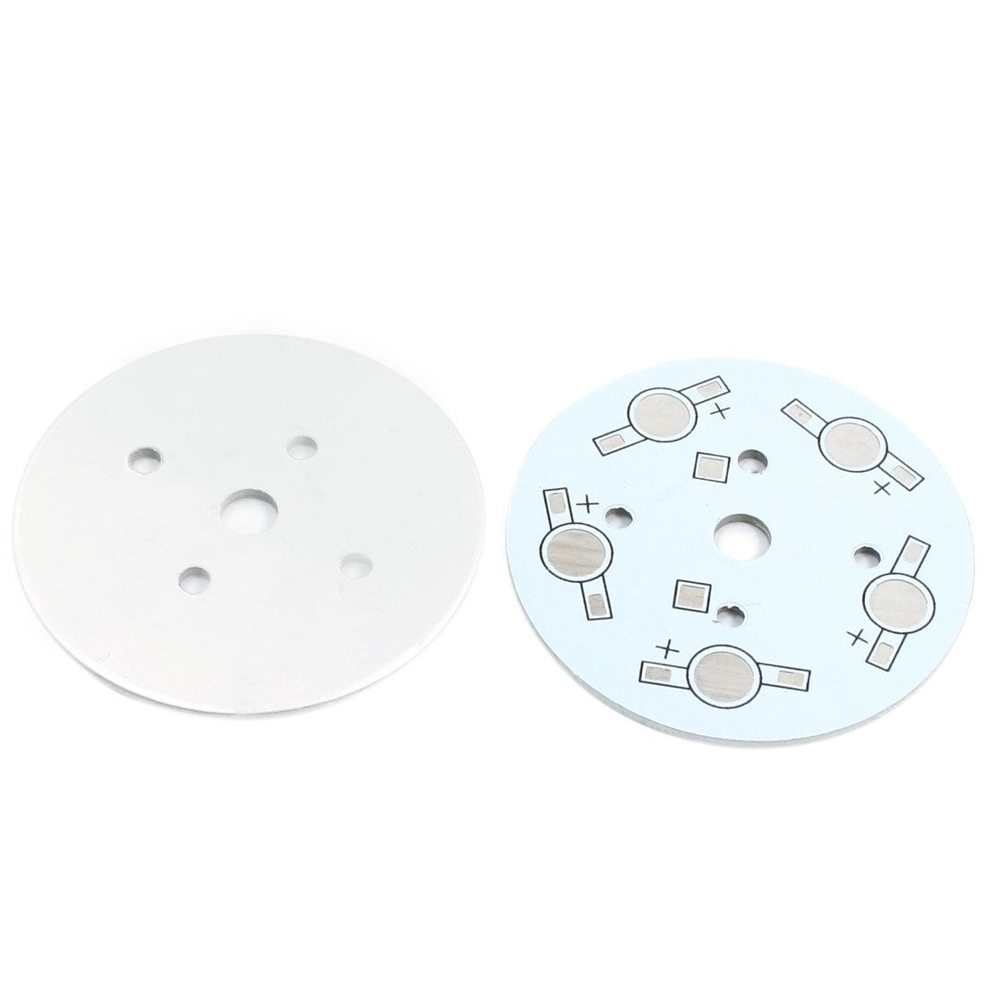 2Pcs 49mm Circle Aluminum PCB Circuit Board Lamp Bases for 5 x 1W 3W 5W LEDs