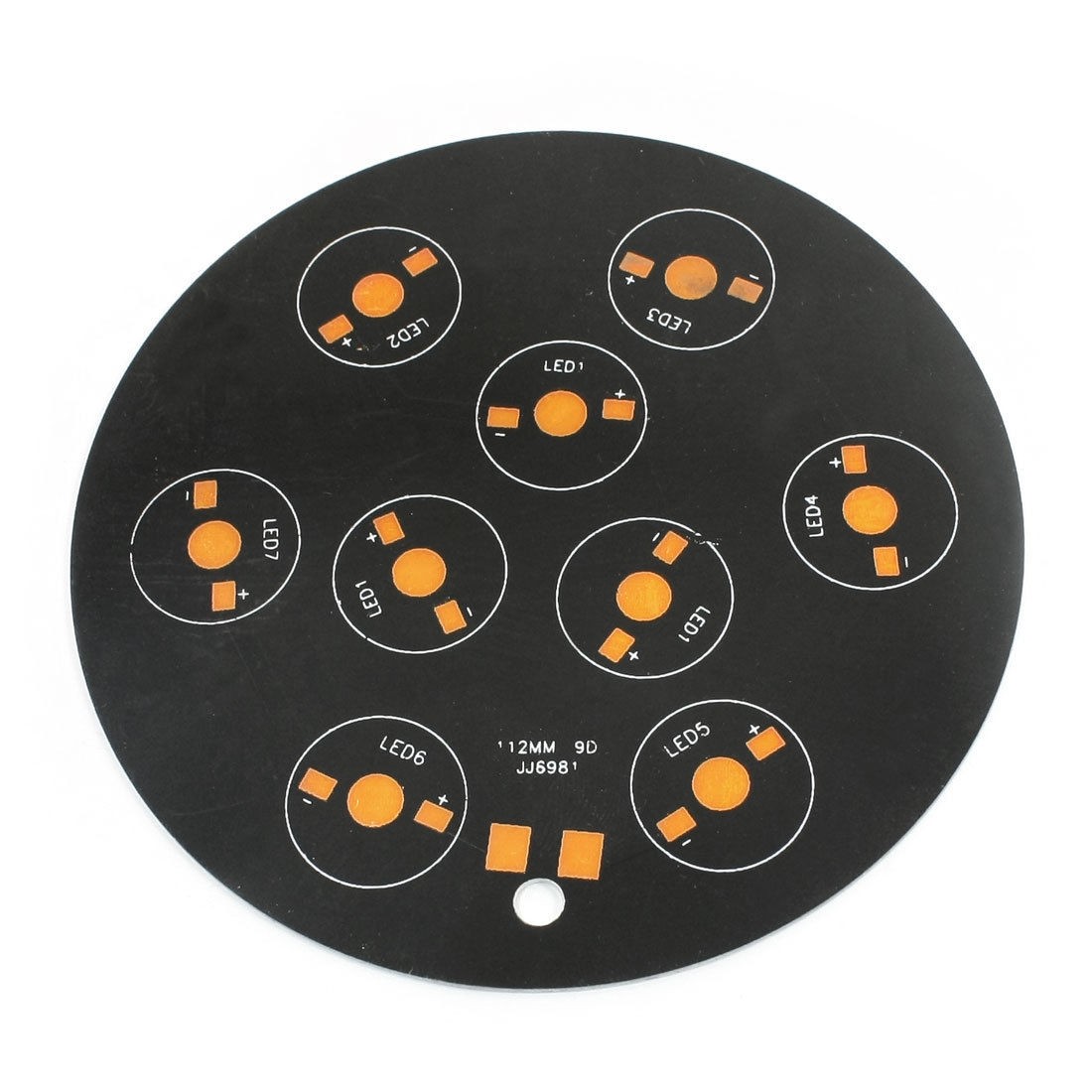 112mm Dia 9 x 1W/3W/5W LED Round Aluminum PCB Circuit Board Base Plate