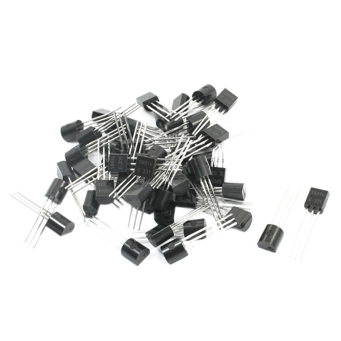 50Pcs S9014 NPN PCB Surface Mount General Purpose Transistor 30V 30mA