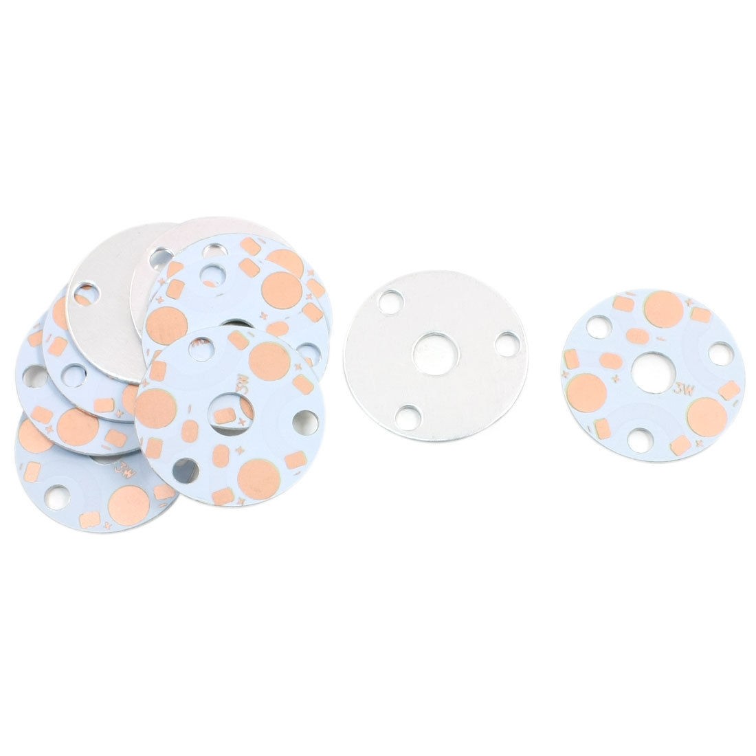 10 Pieces 31mm 3 x 1W 3W 5W LED Light Aluminum PCB Printed Circuit Board