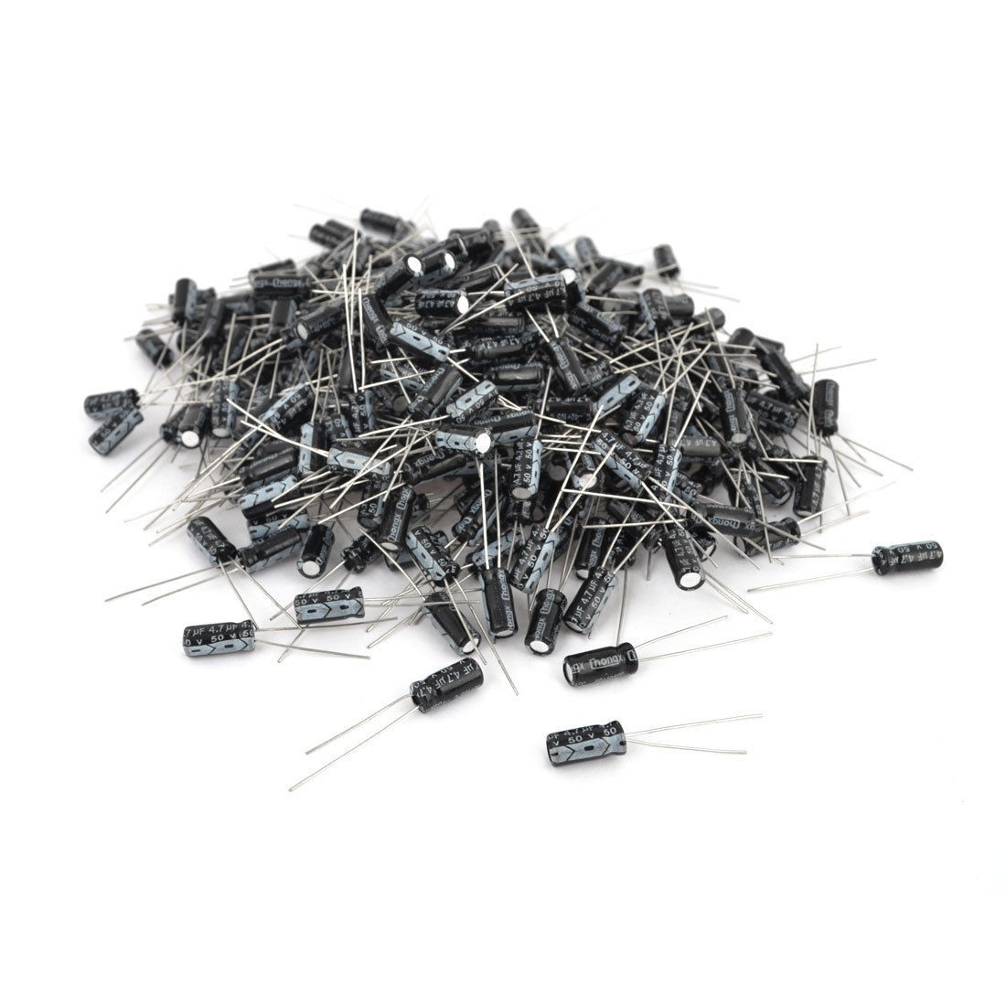 1000 Pcs 5mm x 11mm 4.7UF 50V Polarized Radial Electrolytic Capacitor
