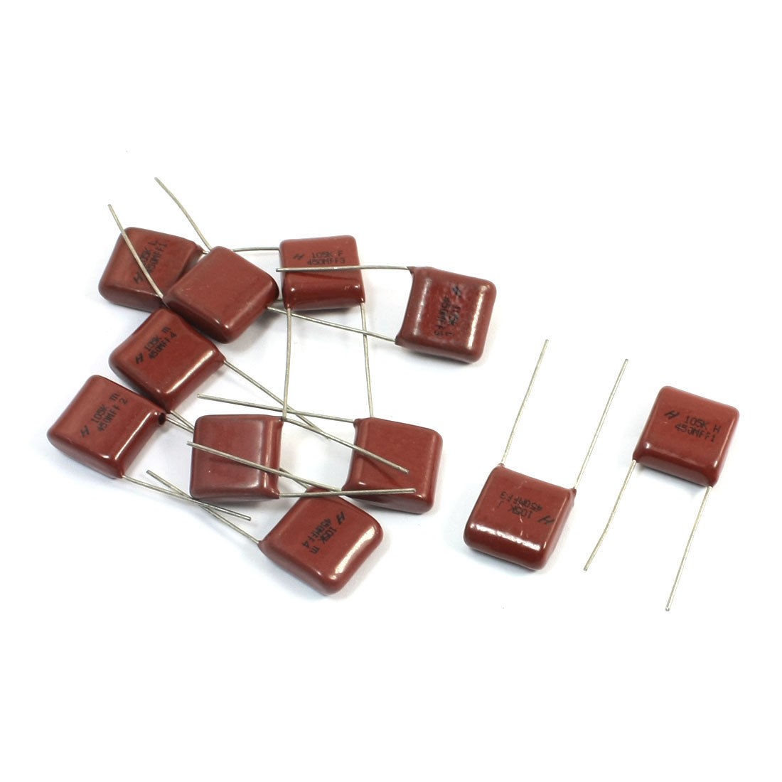 CBB 1uF 105K 450V Radial Lead Metallized Polypropylene Film Capacitors 10Pcs