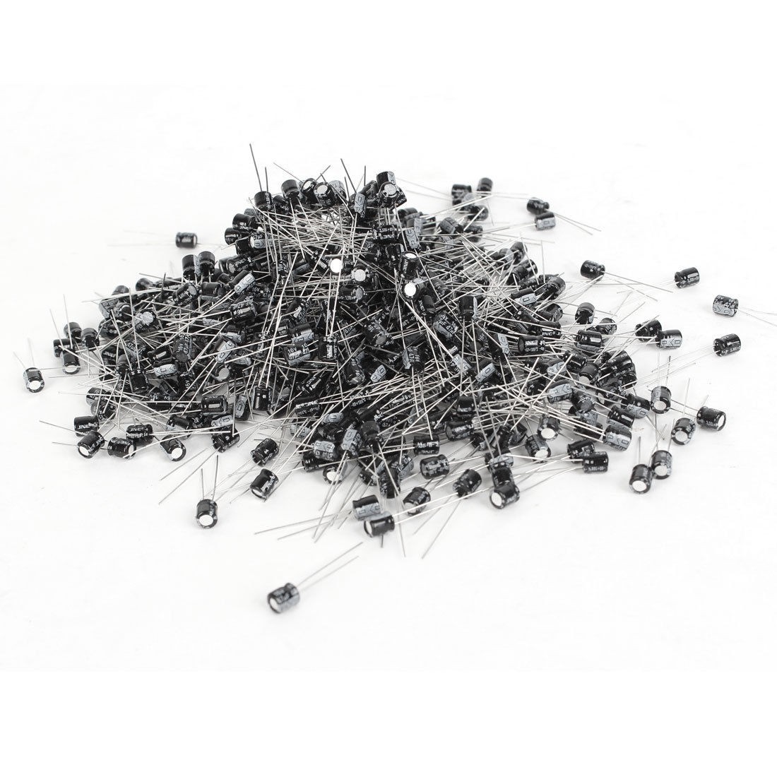 1000 Pcs 5mm x 5mm 47UF 16V Polarized Radial Electrolytic Capacitor