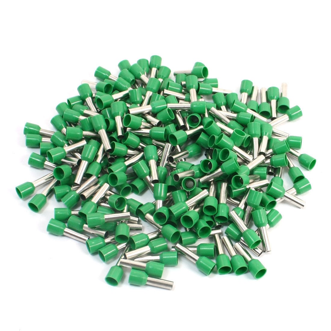 E6012 10AWG Wire Green Plastic Cover Pre Insulation Ferrules Terminals 190pcs