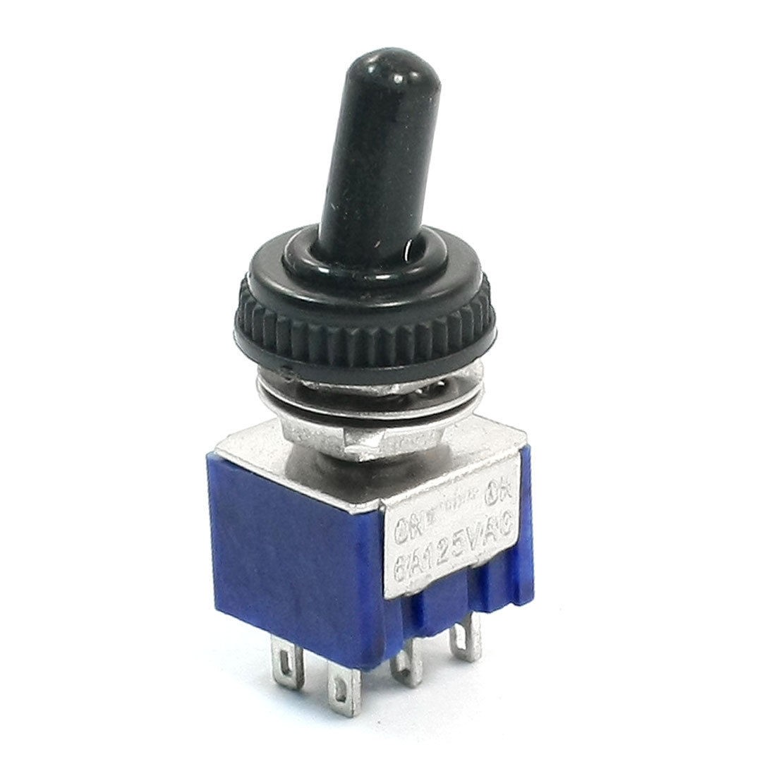 AC 125V 6A 3 Position 6Pins ON-OFF-ON DPDT Mini Toggle Switch w  Cover