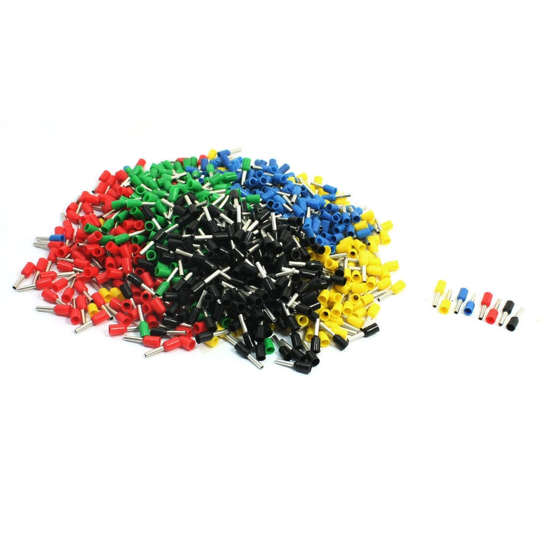 16 AWG Wire E1508 Assorted Color Pre Insulation Ferrules Wiring Terminals 950Pcs