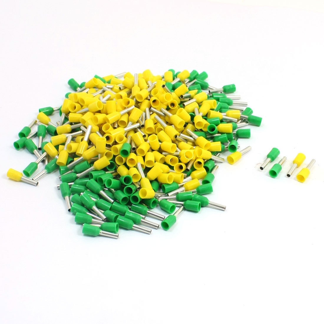 16 AWG Cable E1508 Pre Insulated Ferrules Wiring Terminals Yellow Green 380pcs