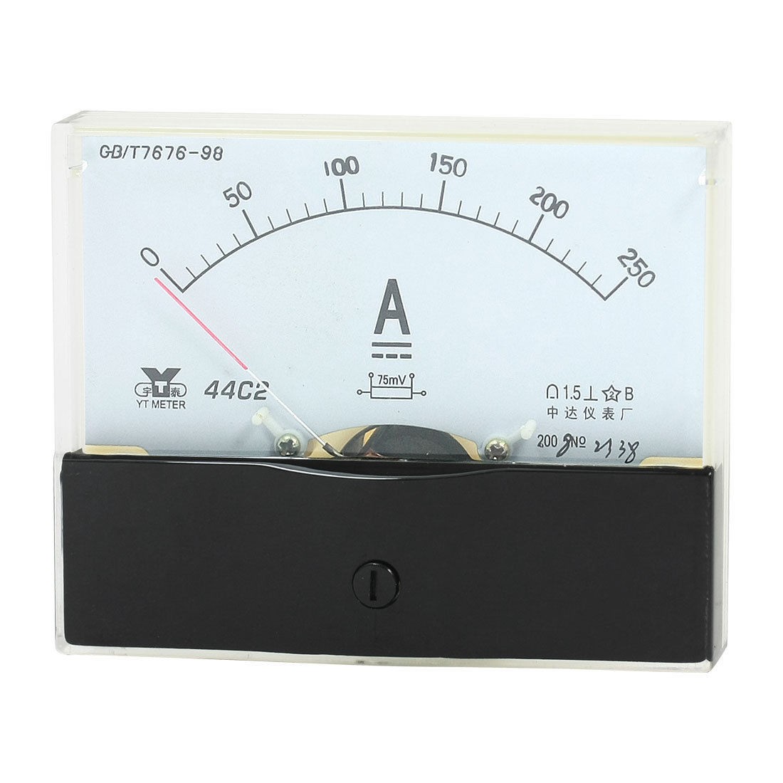 Measurement Tool Analog Panel Ammeter Gauge DC 0 - 250A Measuring Range