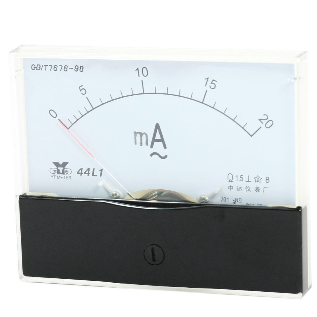Fine Turning Dial Panel Ammeter Tester AC 0 - 20mA Measuring Range 44L1